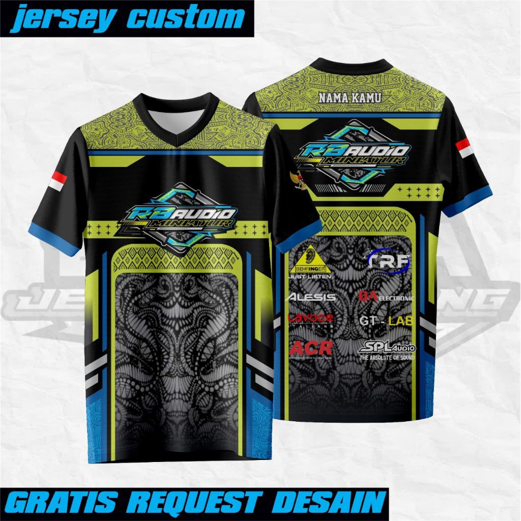 Jersey sound system/Jersey sound system audio custom/Jersey sound system bebas request desain suka s