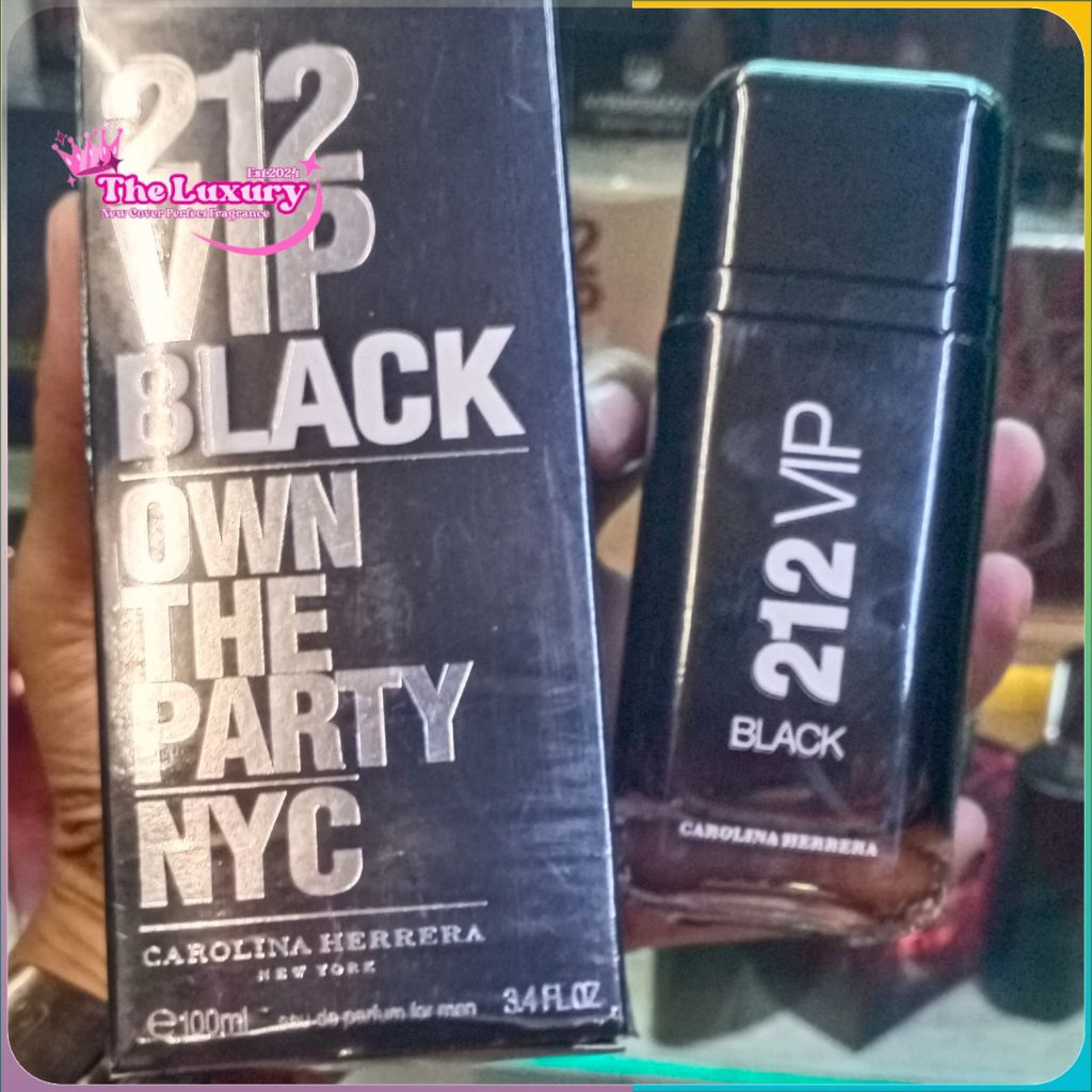 Parfum 212 Vip Black For Man EDP 100ml Pria Original Import Singapore