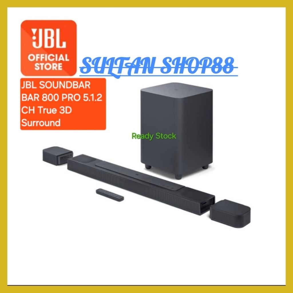 JBL SOUNDBAR BAR 800 PRO 5.1.2 CH TRUE 3D SURROUND SOUND DOLBY ATMOS I SOUNDBAR JBL BAR 800 PRO 5.1.