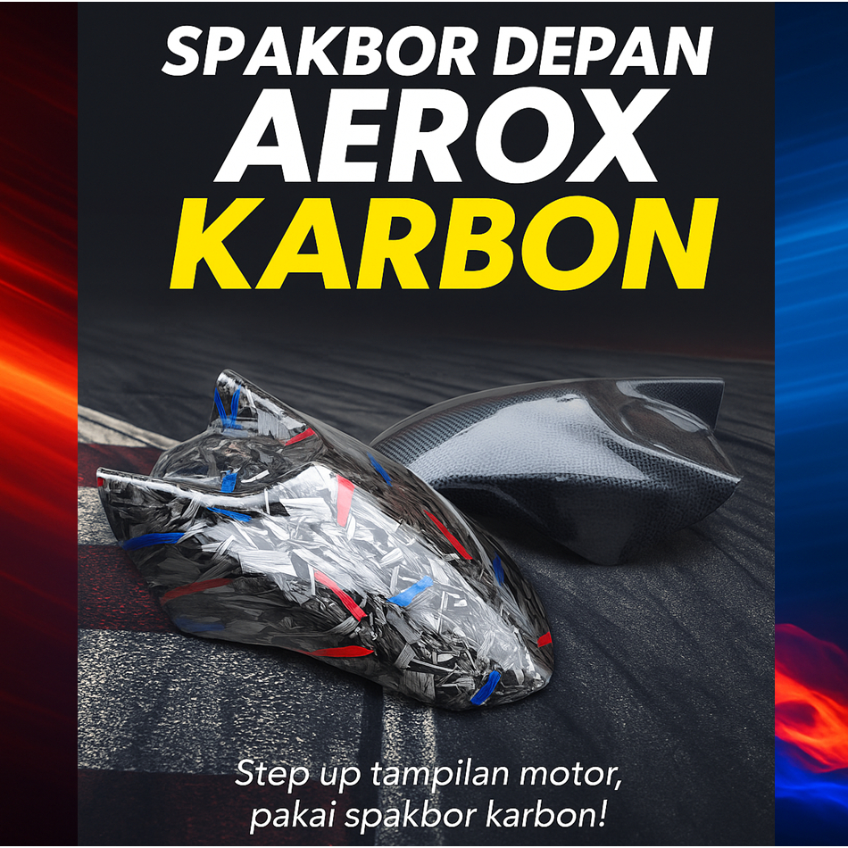 Spakbor all new aerox 155 connected aerox new aerox old carbon forged ABS PLASTIK