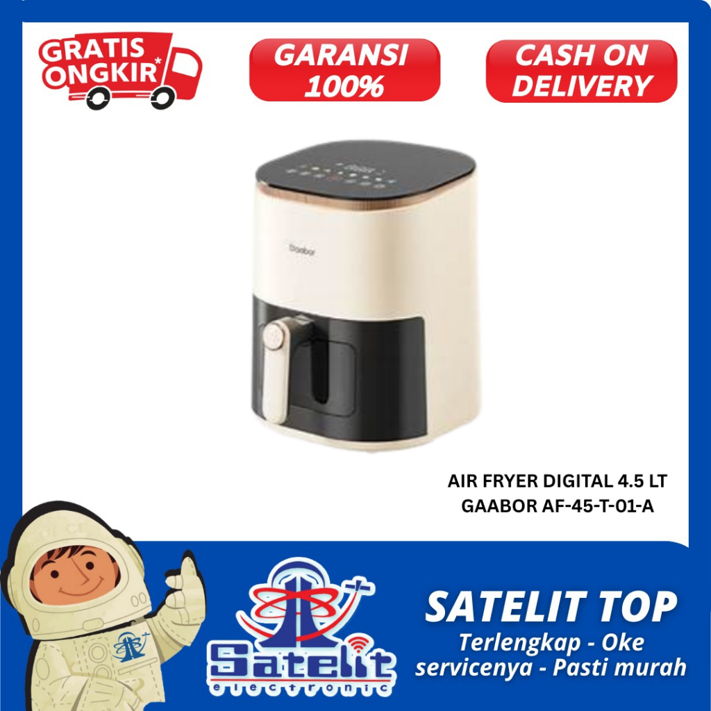 AIR FRYER DIGITAL 4.5 LT GAABOR AF-45-T-01-A