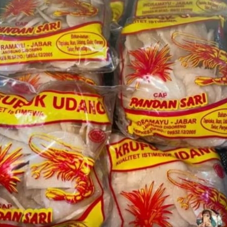 

kerupuk udang/kerupuk mentah rasa udang 200g pandan sari/kerupuk Kering Rasa Udang