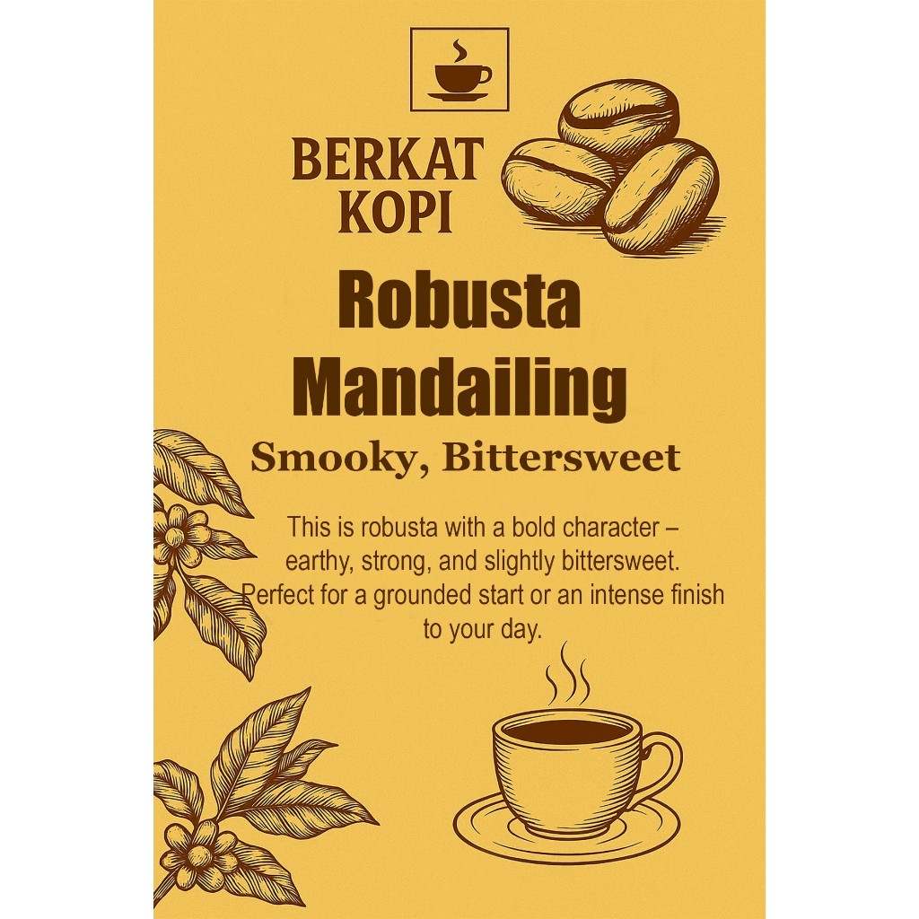 

Kopi Robusta Mandailing - Berkat Kopi