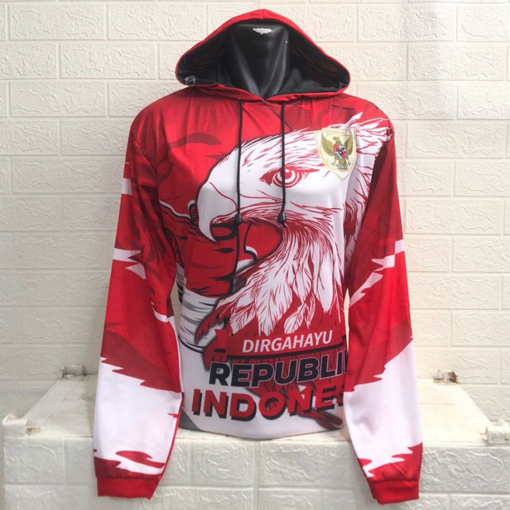 BAJU JERSEY TOPI DEWASA GARUDA INDONESIA SPECIAL 17 AGUSTUS DIRGAHAYU REPUBLIK INDONESIA MERDEKA / B