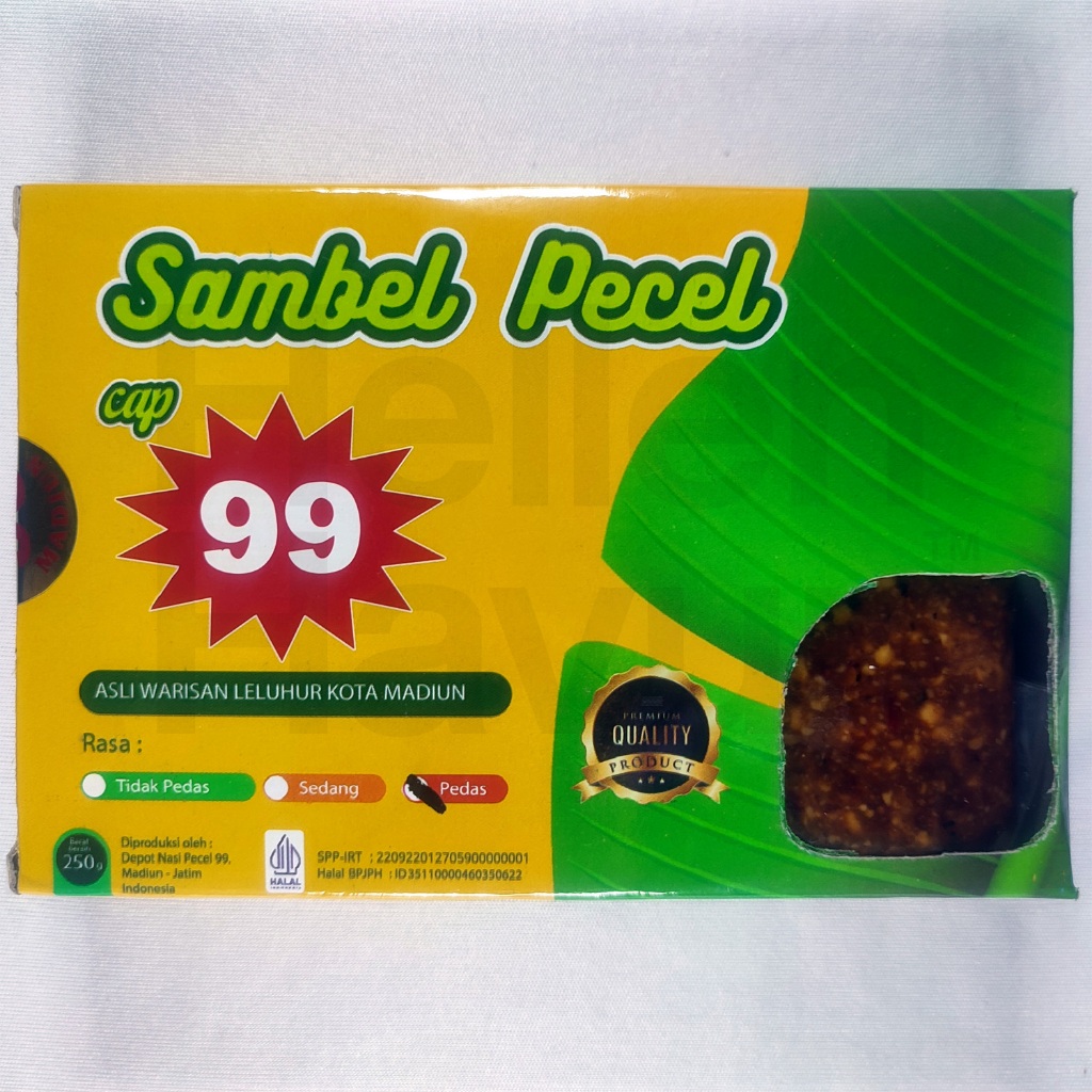 

Sambal Pecel Madiun ASLI Depot Nasi Pecel 99 | Sambel Bumbu Kacang Instan Khas Madiun | Pedas