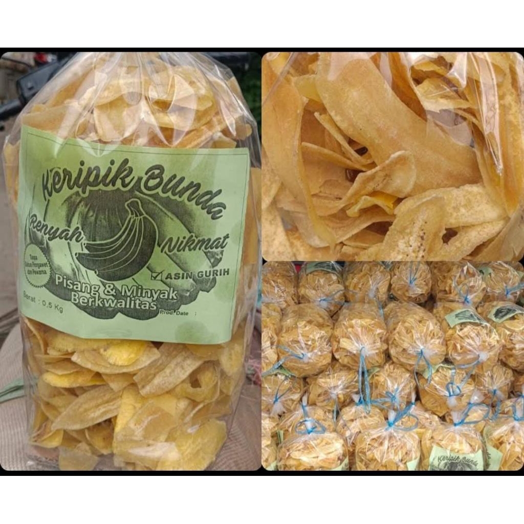 

KRIPIK PISANG BALL 500GR BY BUNDA(ASIN GURIH)