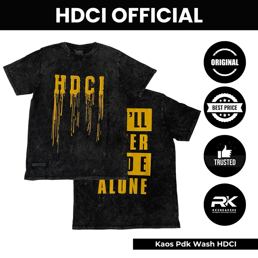 Kaos Pendek Wash Harley Davidson Club Indonesia Official Merchandise