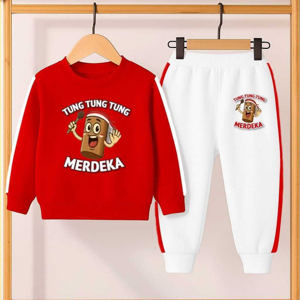 SETELAN BAJU MERAH PUTIH ANAK ANAK 17 AGUSTUS