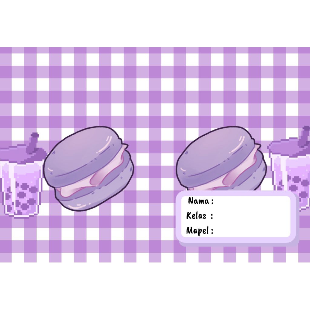 

sampul buku purple cutee