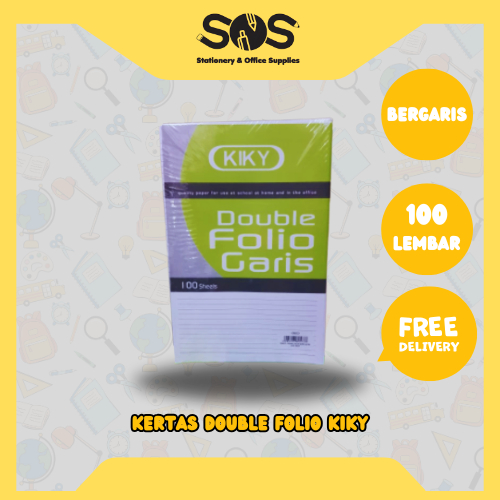 

Kiky Double Folio Bergaris 100 Lembar 70gsm