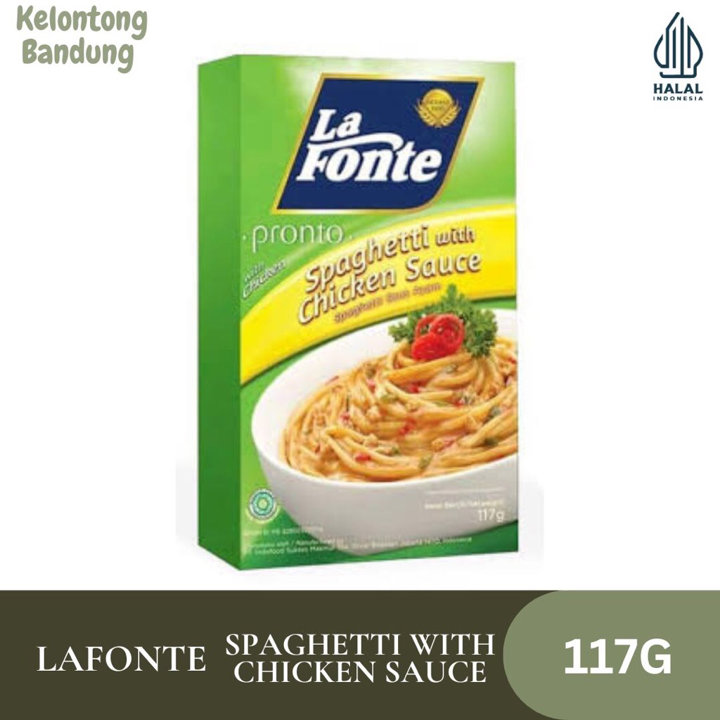 

La Fonte / Lafonte Spaghetti Saus Ayam Kemasan Box 117g / Pasta / Saus Ayam