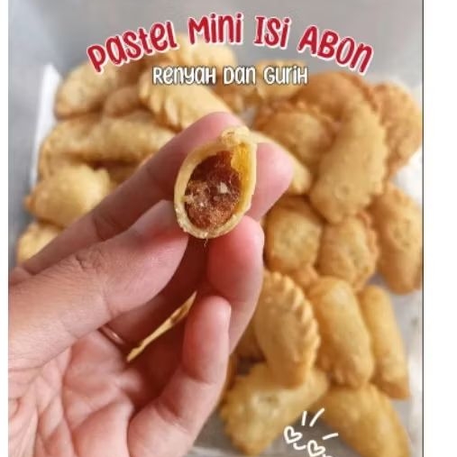 

pastel mini krispi isi abon 119gr