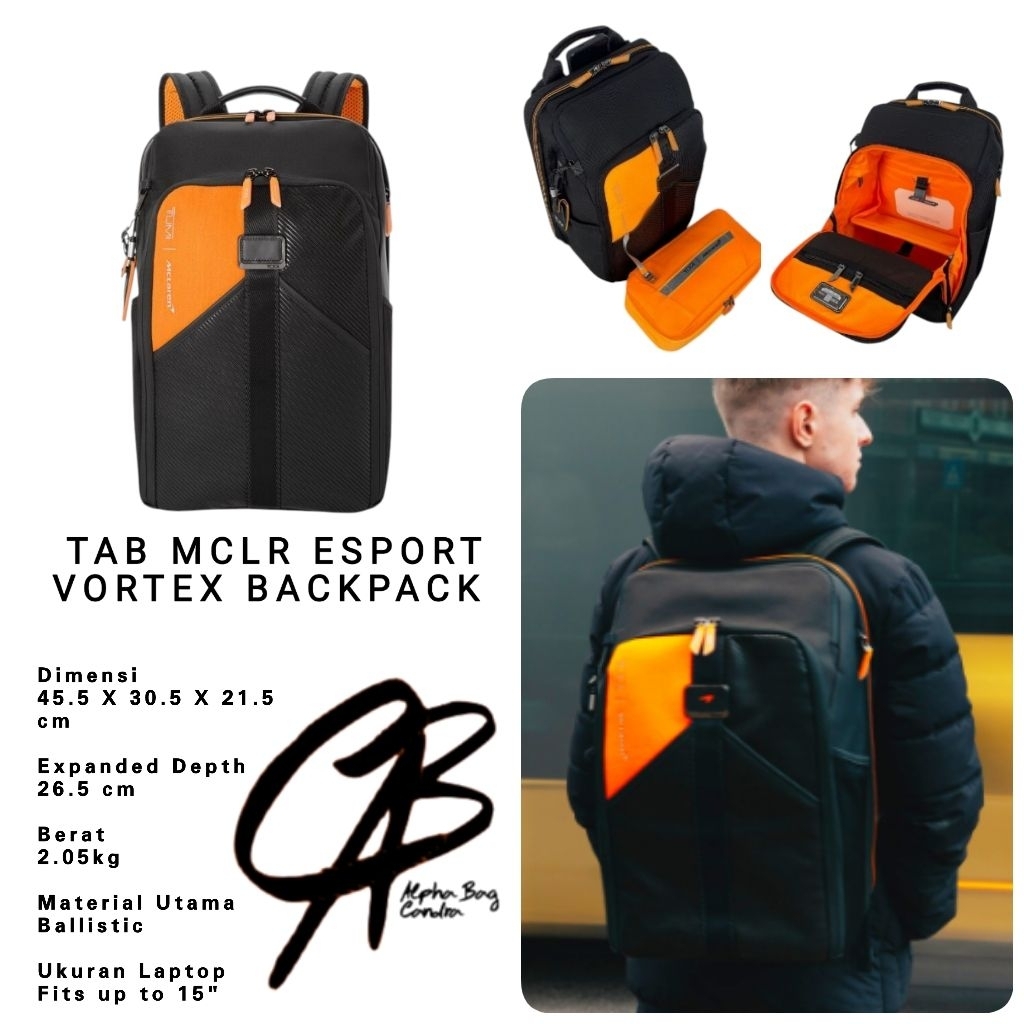 Ransel TAB MCLR ESPORT VORTEX BACKPACK