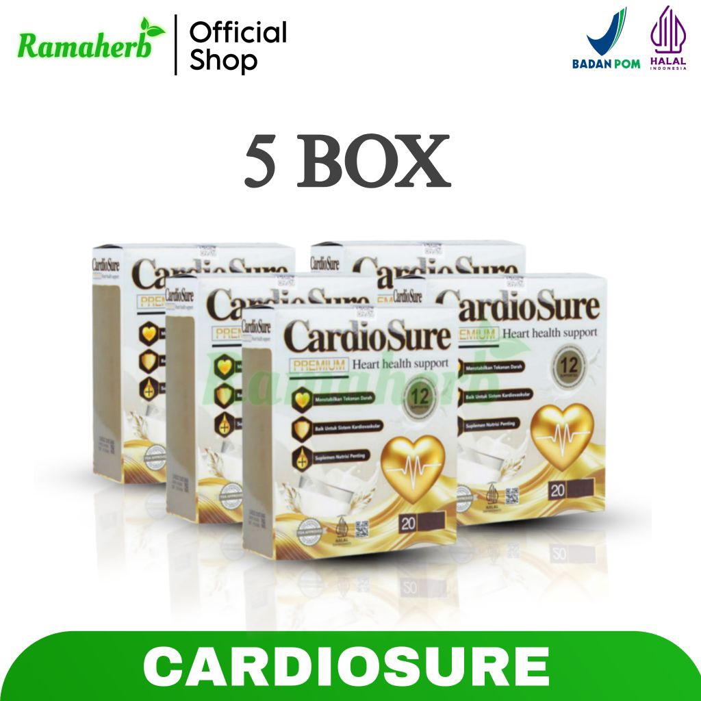 

Cardiosure Milk Asli Original 5 Box Susu Kesehatan Jantung