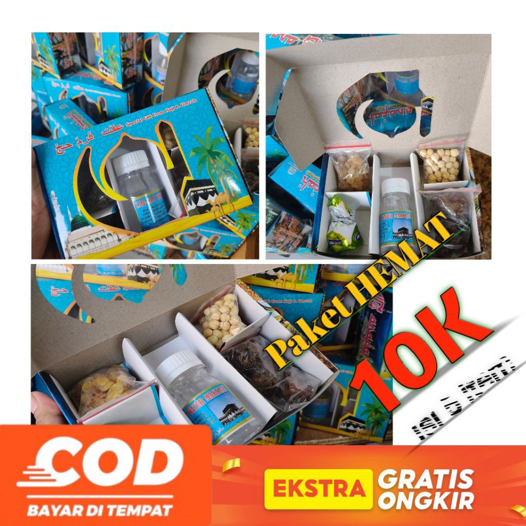 

PAKET HEMAT Oleh-oleh haji & umroh isi item