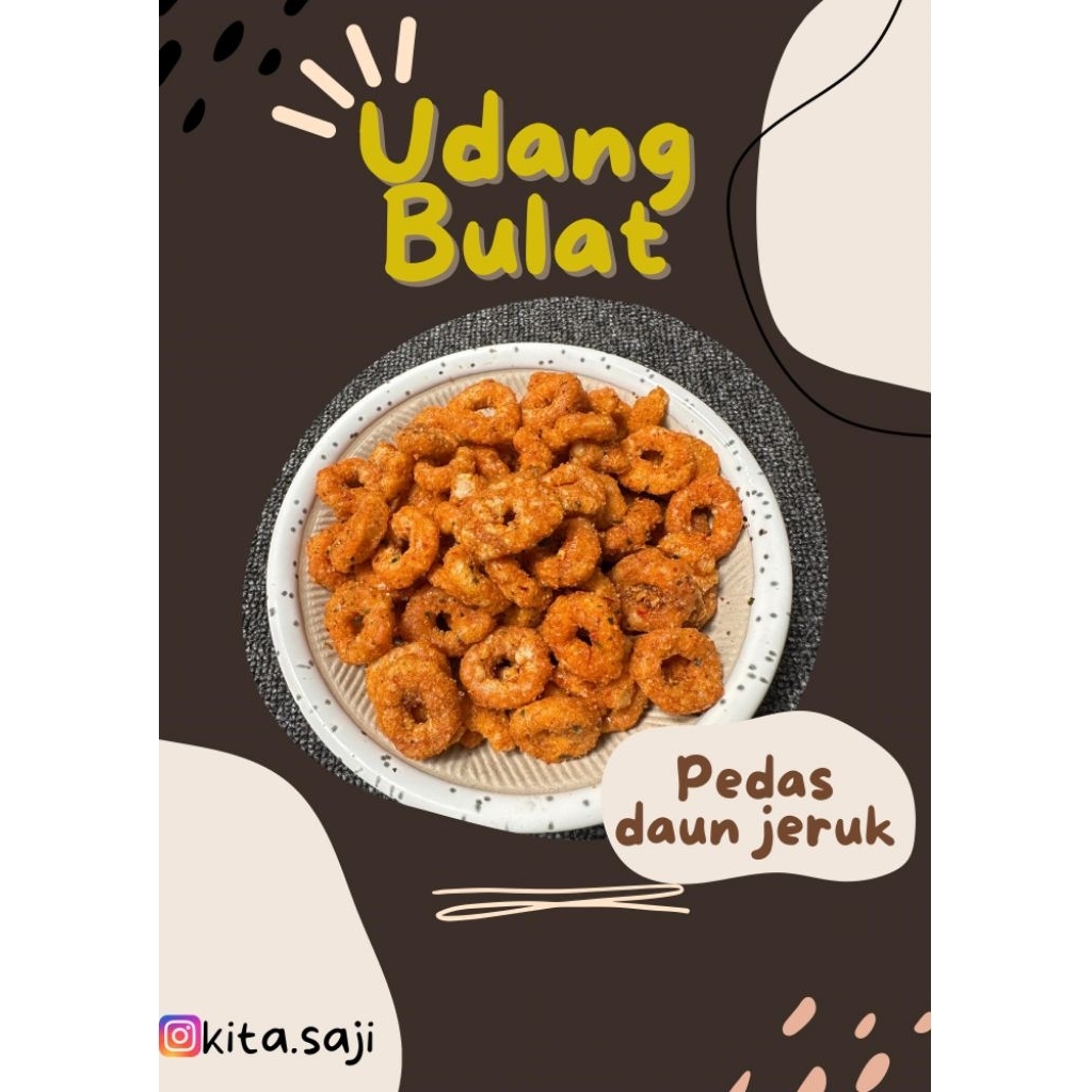 

UDANG BULAT PEDAS DAUN JERUK KITA.SAJI | CEMILAN GROSIR