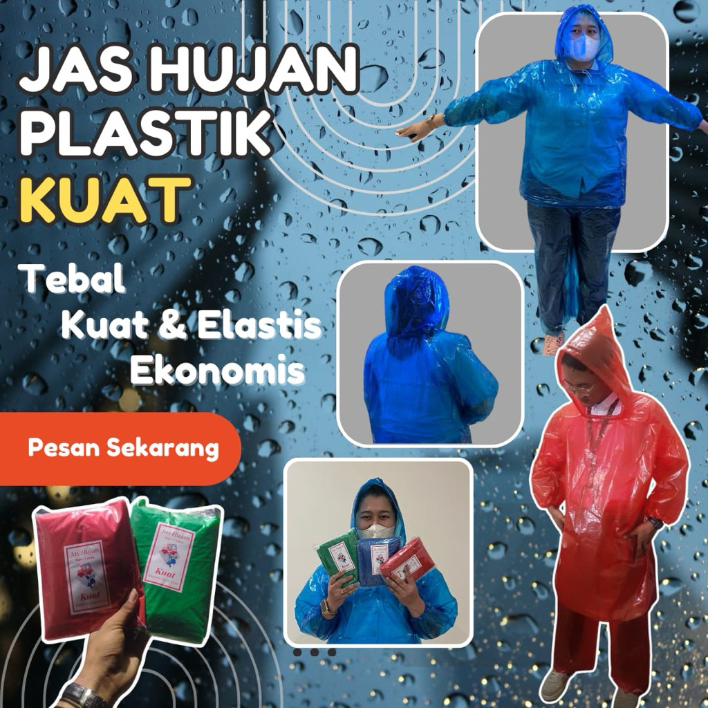 GROSIR Jas Hujan Plastik