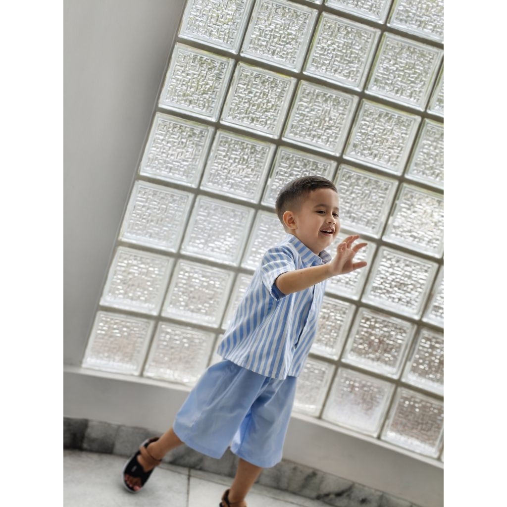 Kekeyo Kemeja Koko Anak Set 4-14 tahun