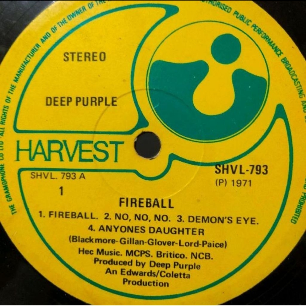 VINYL PIRINGAN HITAM 12 DEEP PURPLE FIREFALL