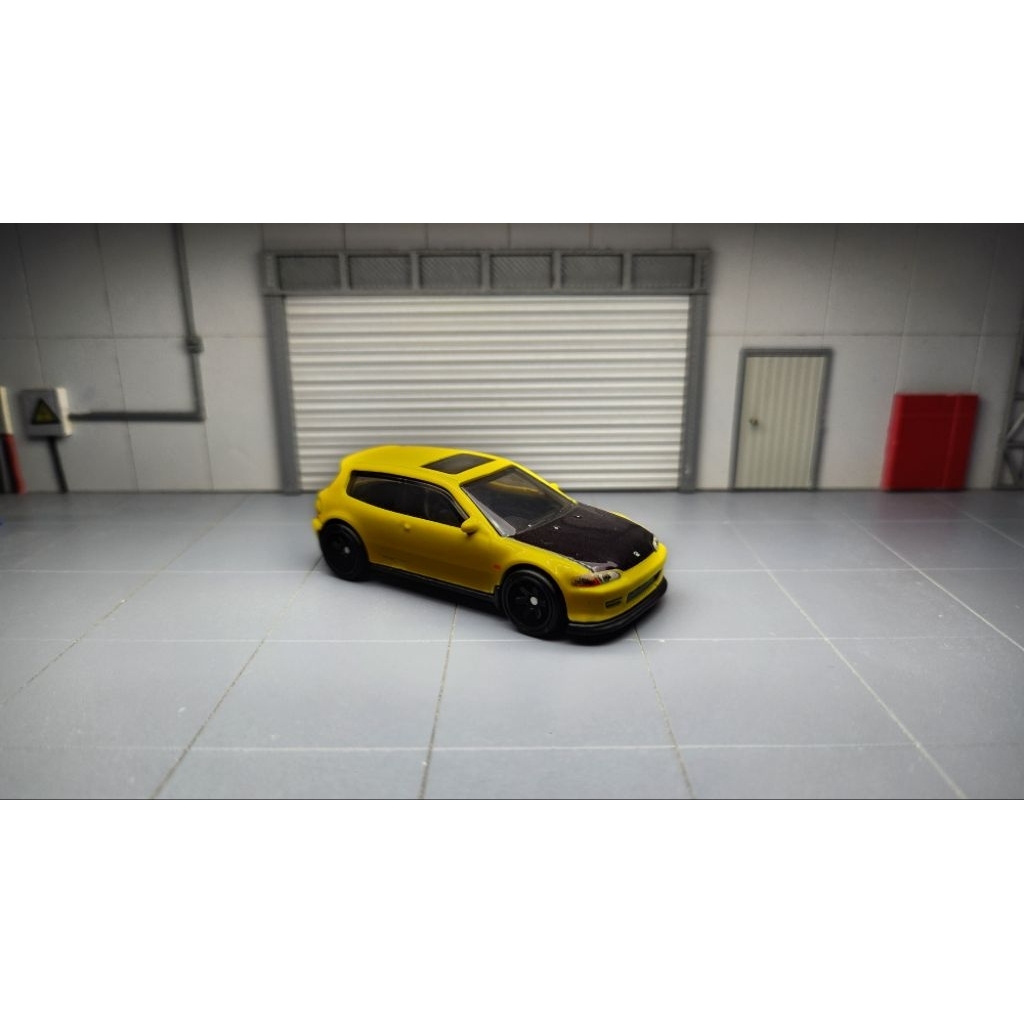 hotwheels fast furious fast tuners civic eg kuning