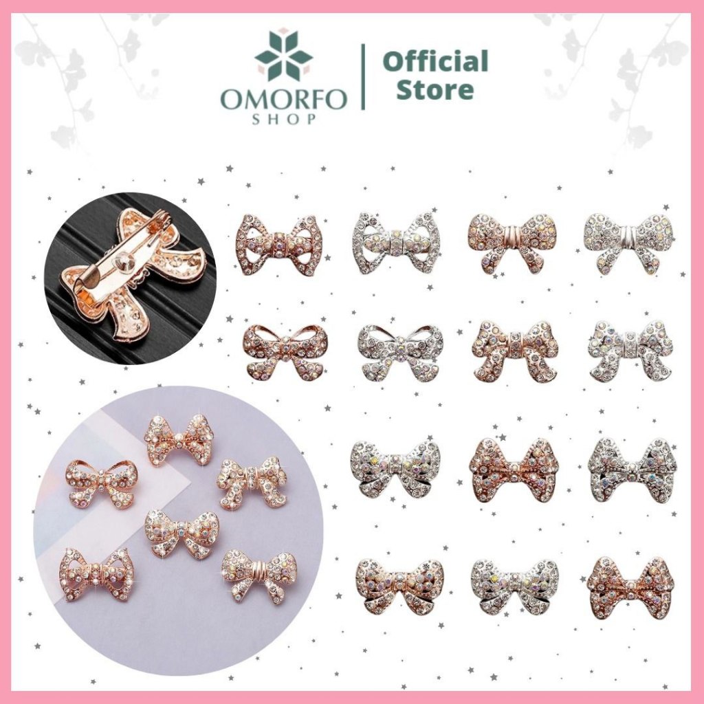 [Omorfo] Accessories Bros dagu kecil | Bros pita kecil | Bros dagu | Bros mutiara | Bros hijab kecil