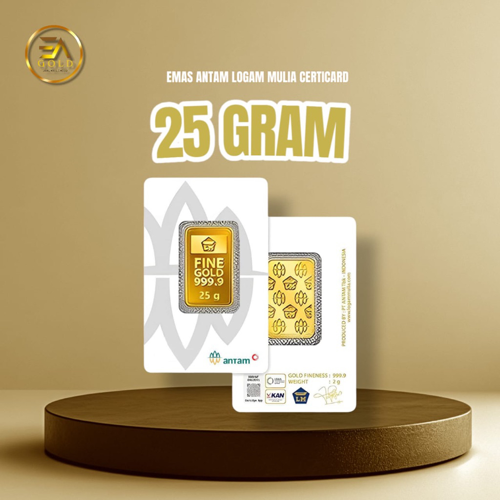Logam mulia antam 25 Gram