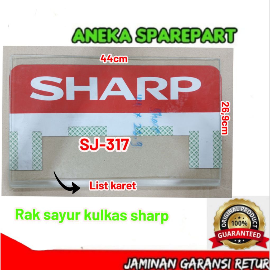 rak sayur kulkas sharp SJ-317
