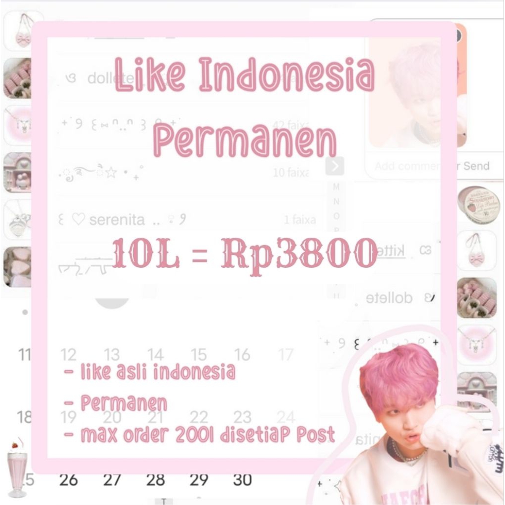 like(suka) instagram indonesia permanen