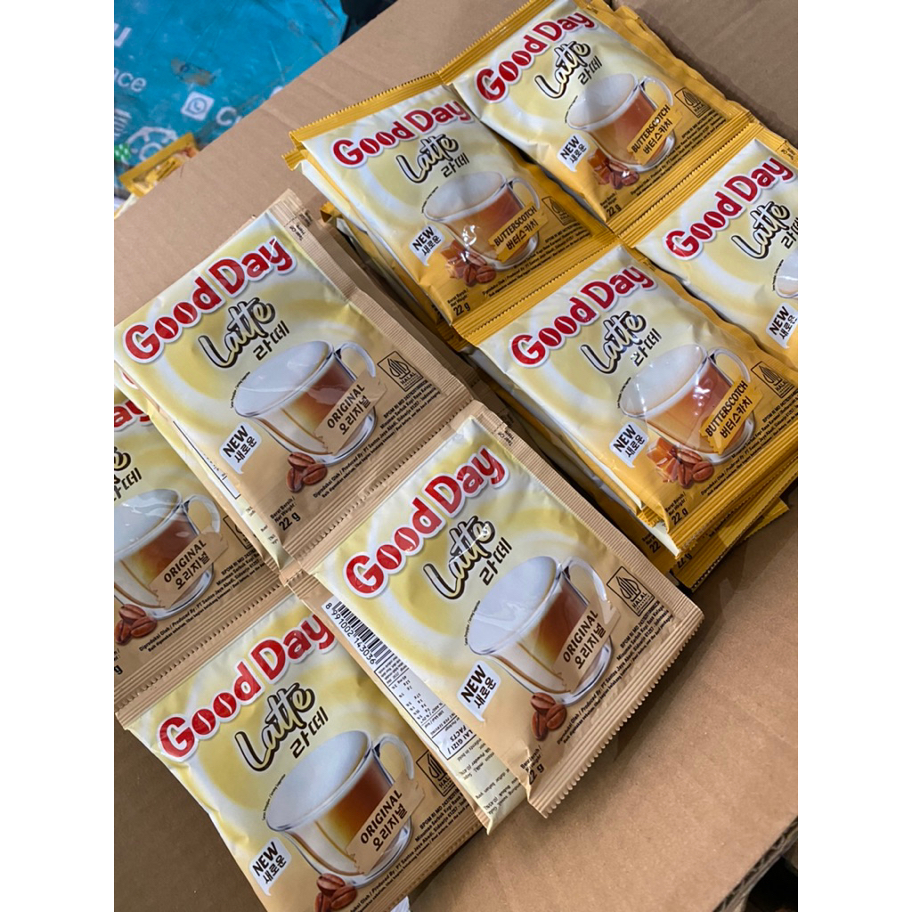 

GOOD DAY LATTE 22GR, 1 RENTENG ISI 10 PCS