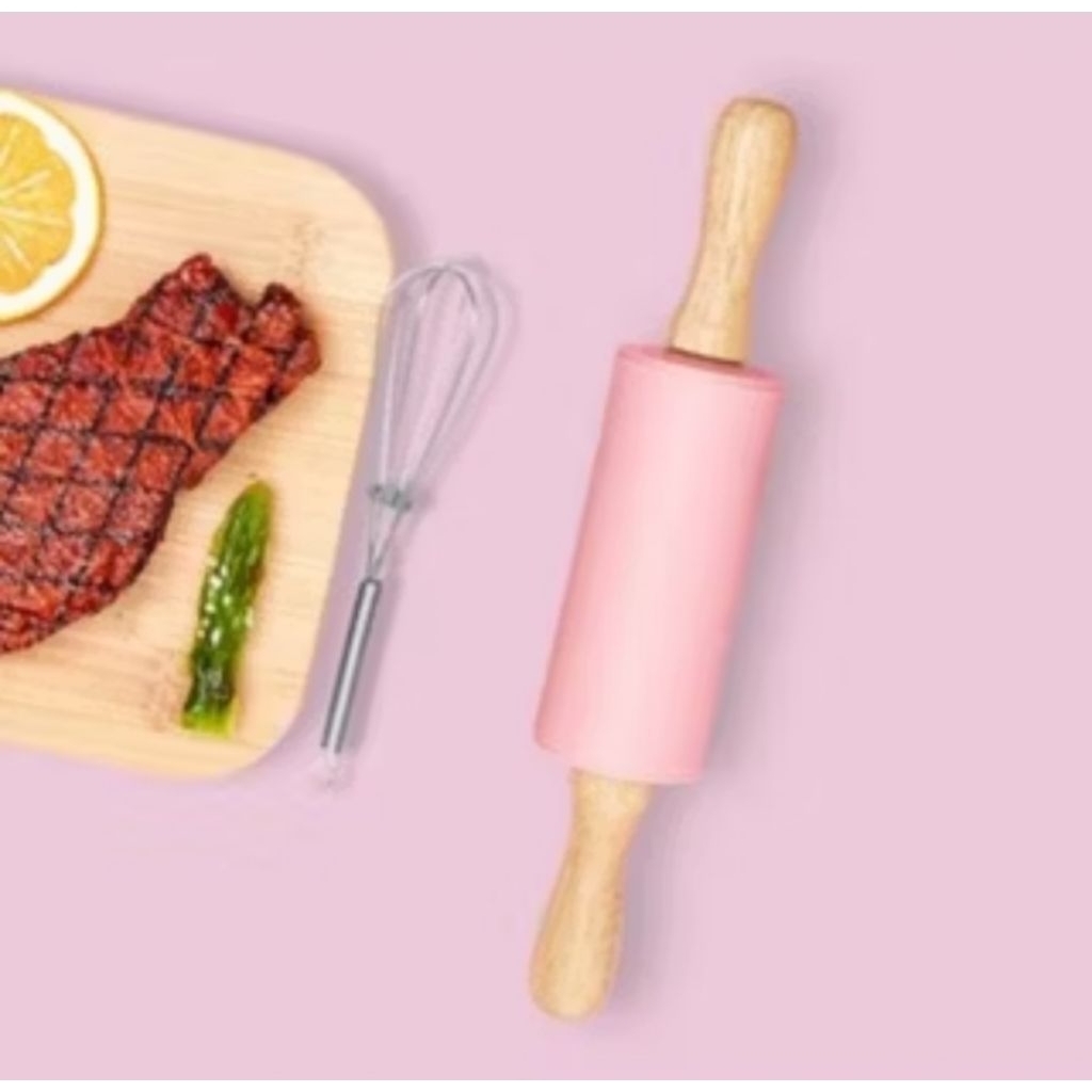 Rolling Pin Perata Penggiling Adonan Gilingan Kue Kayu Stik