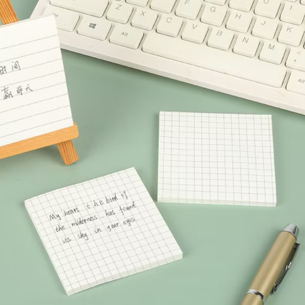 

KSTUFF940 STICKY NOTES MEMO PAD VINTAGE PUTIH