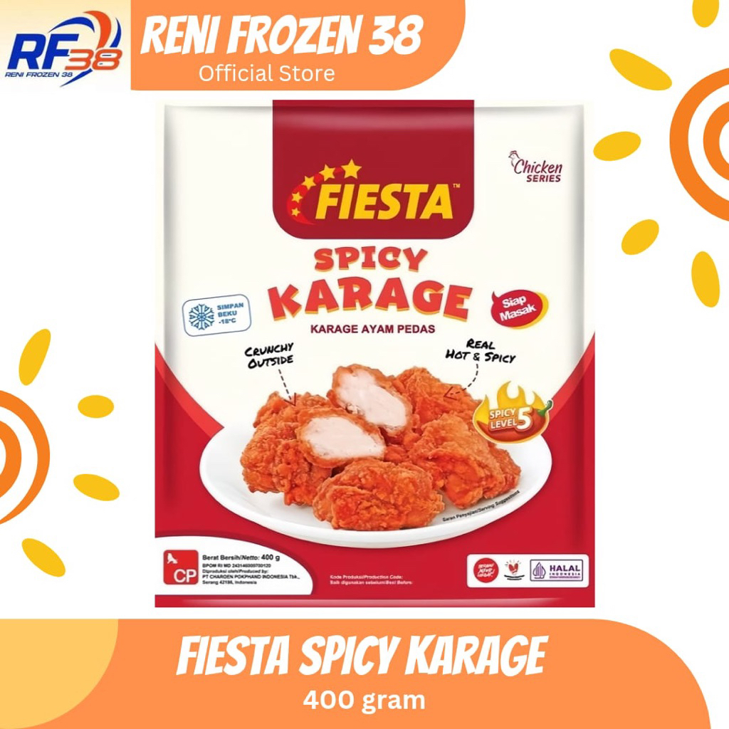 

Fiesta Spicy Karage 400 gram / Frozen Food / Reni Frozen 38