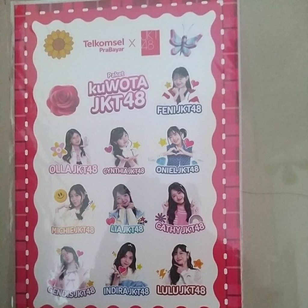 

setiker official telkomsel x jkt48
