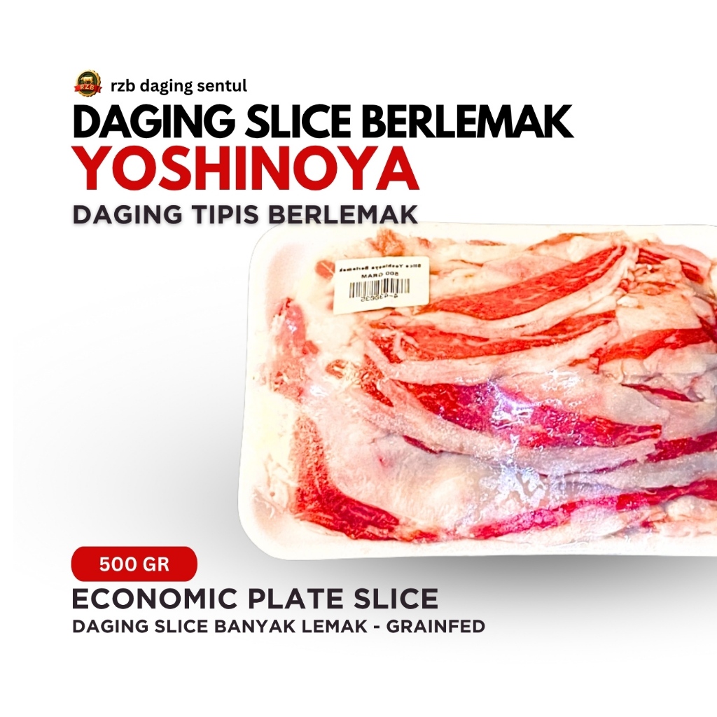 

Rzb Daging Slice Berlemak yoshinoya 500gr | slice berlemak | slice yoshinoya ekonomis berlemak