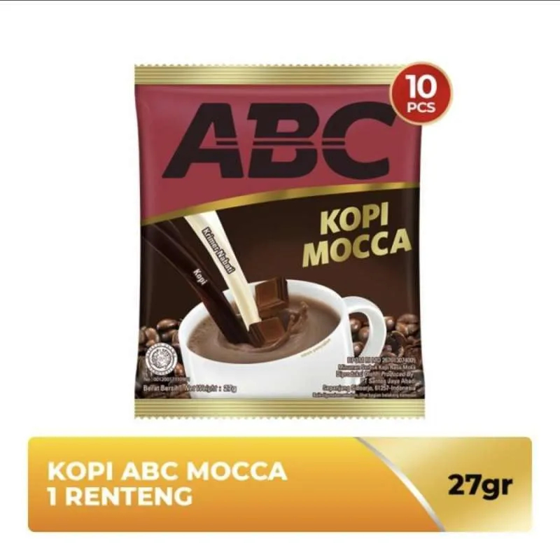 

Kopi ABC Mocca 27gr Minuman Kopi Bubuk Instan 1Rcg 10