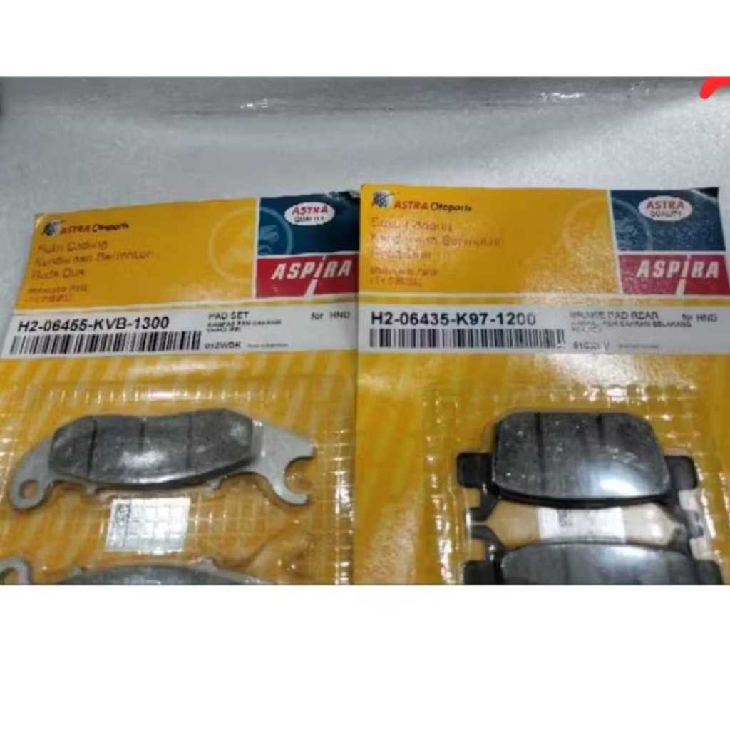 Paket kampas rem pcx abs, adv abs/kampas rem depan belakang ASPIRA