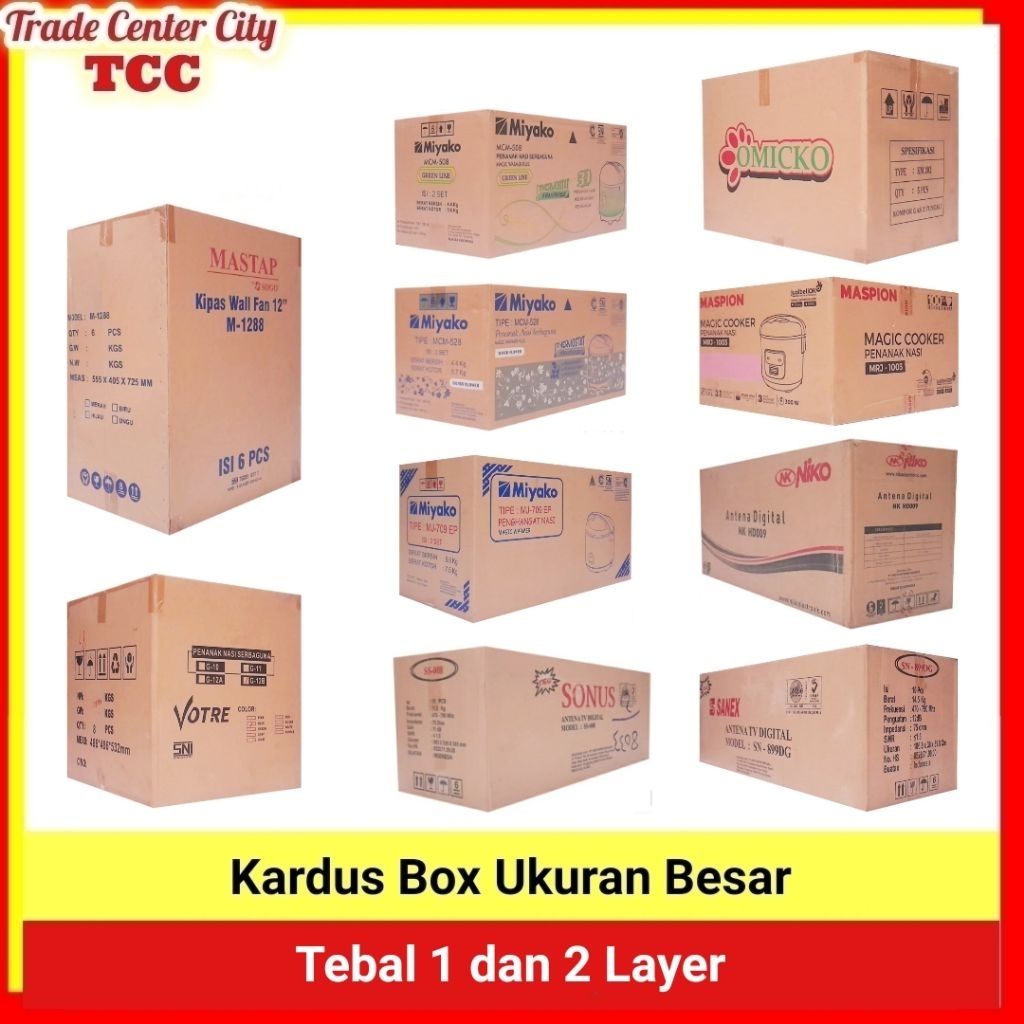 

Kardus Jumbo Kotak Karton Dus Ukuran Besar untuk Pindahan Tebal 1 Layer / 2 Layer / Box Packaging Packing Pengiriman Penyimpanan #kardus