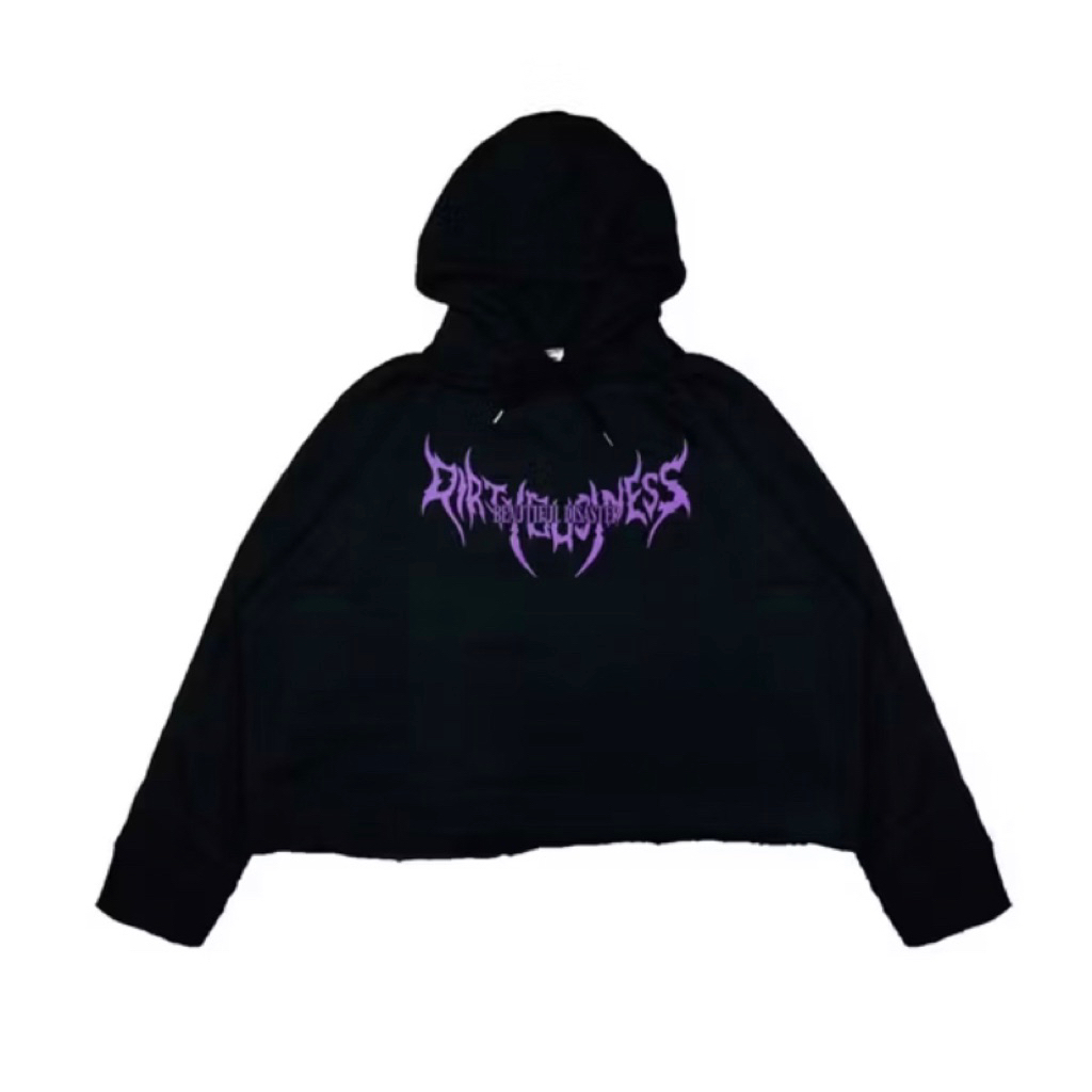 preloved dirtybusiness hoodie crop sz L