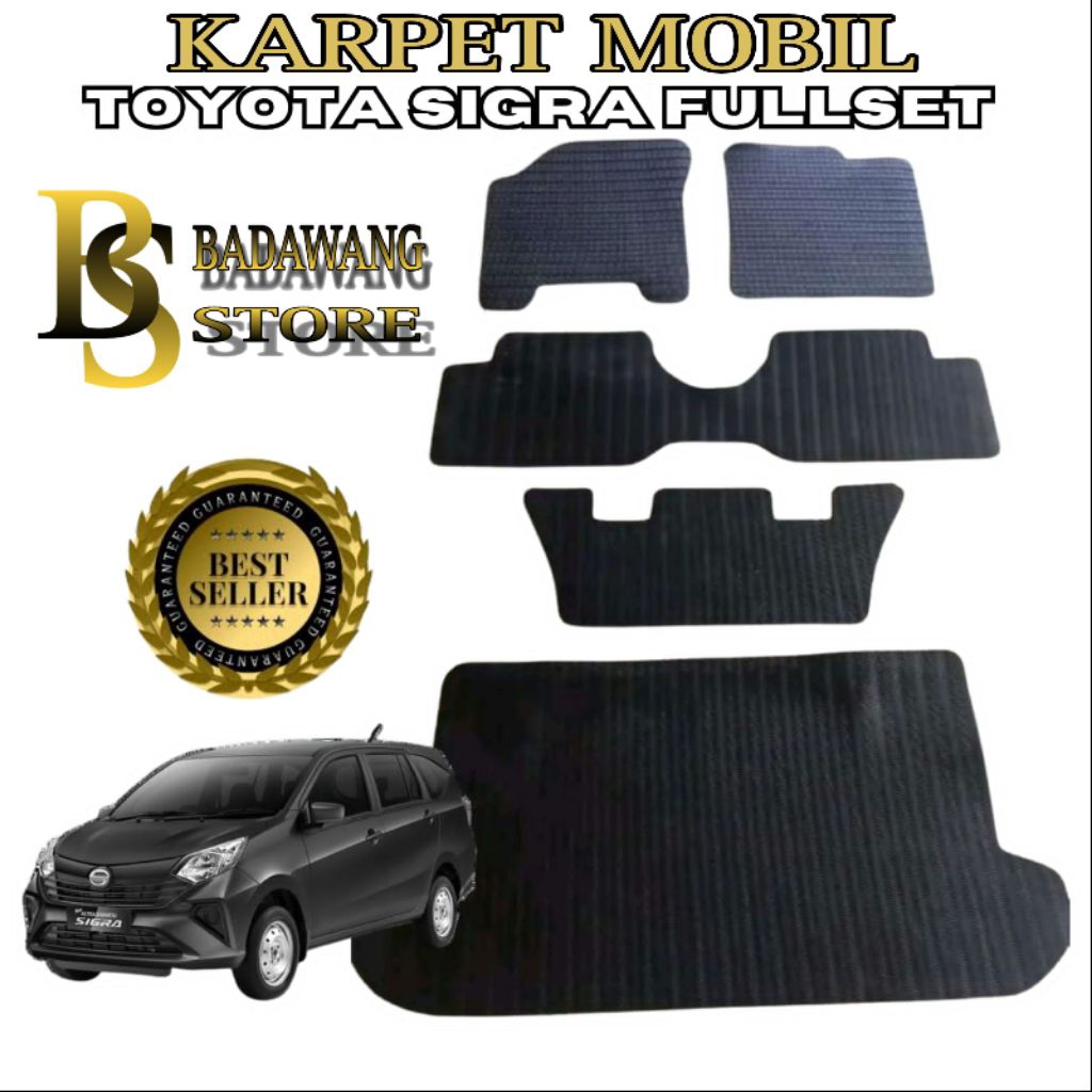 Karpet mobil sigra full set / KARPET MOBIL TOYOTA SIGRA / Matras alas kaki mobil Toyota Sigra fullse