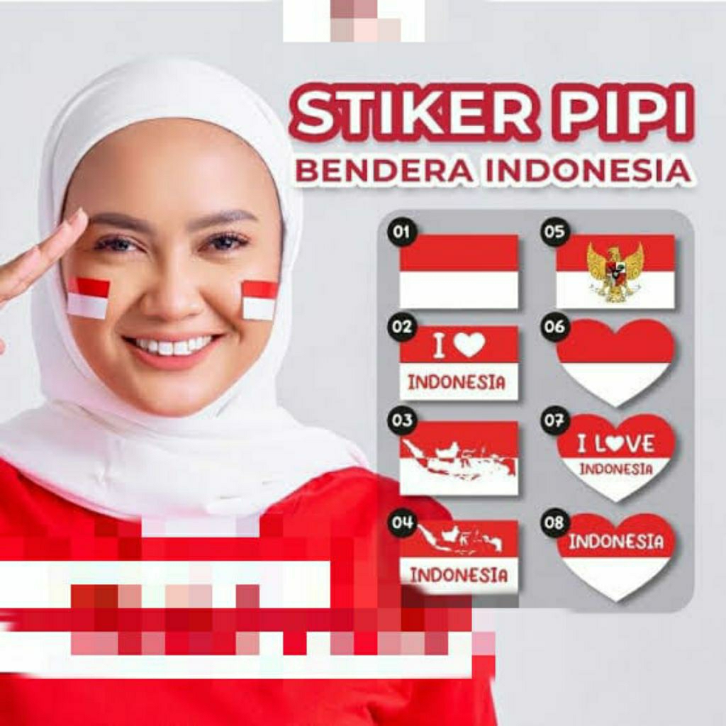 

Stiker Pipi Love Bendera Merah Putih Kemerdekaan