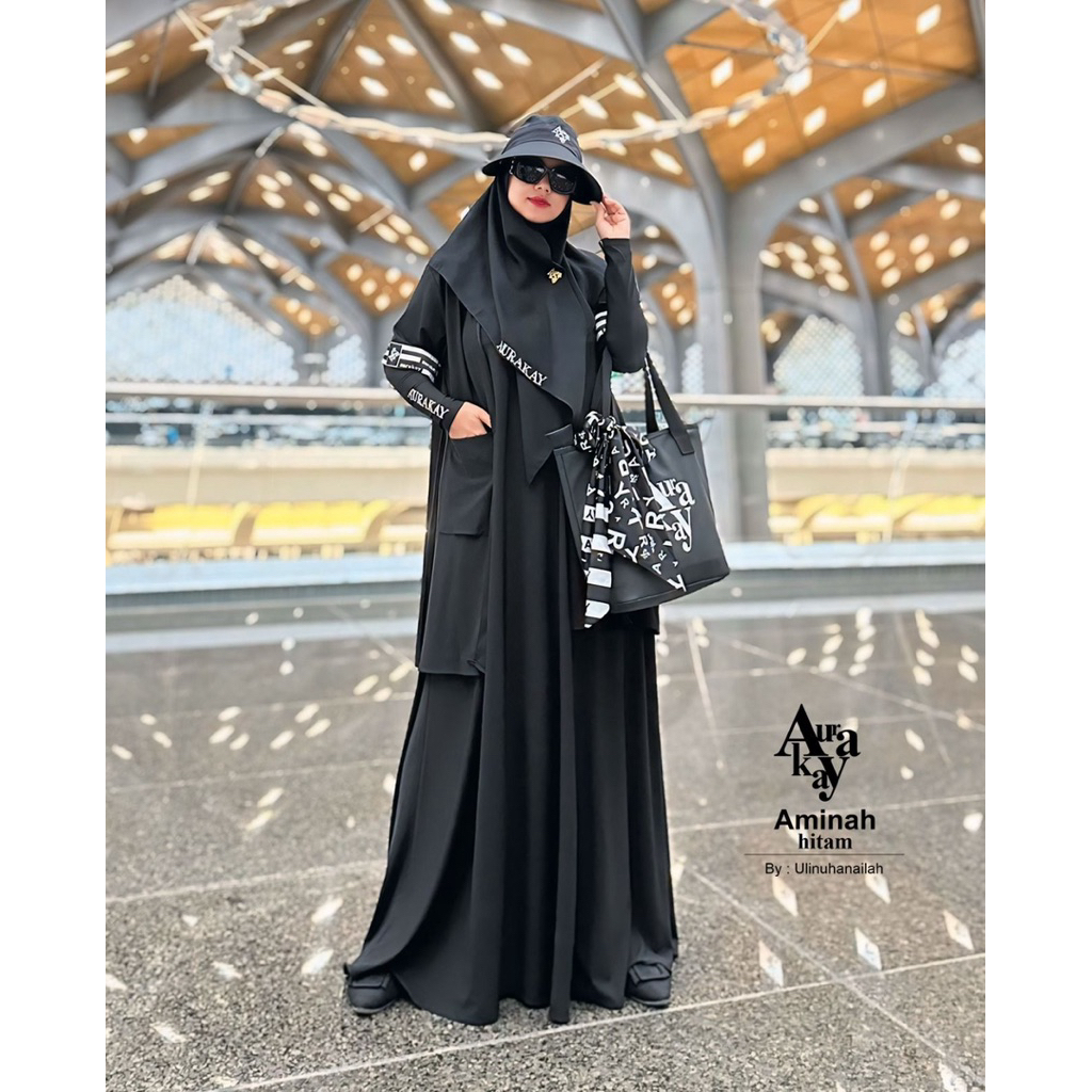 Gamis Syar’i set Aminah jersi Mekkah Madinah 2025 by Aurakay Syar’i
