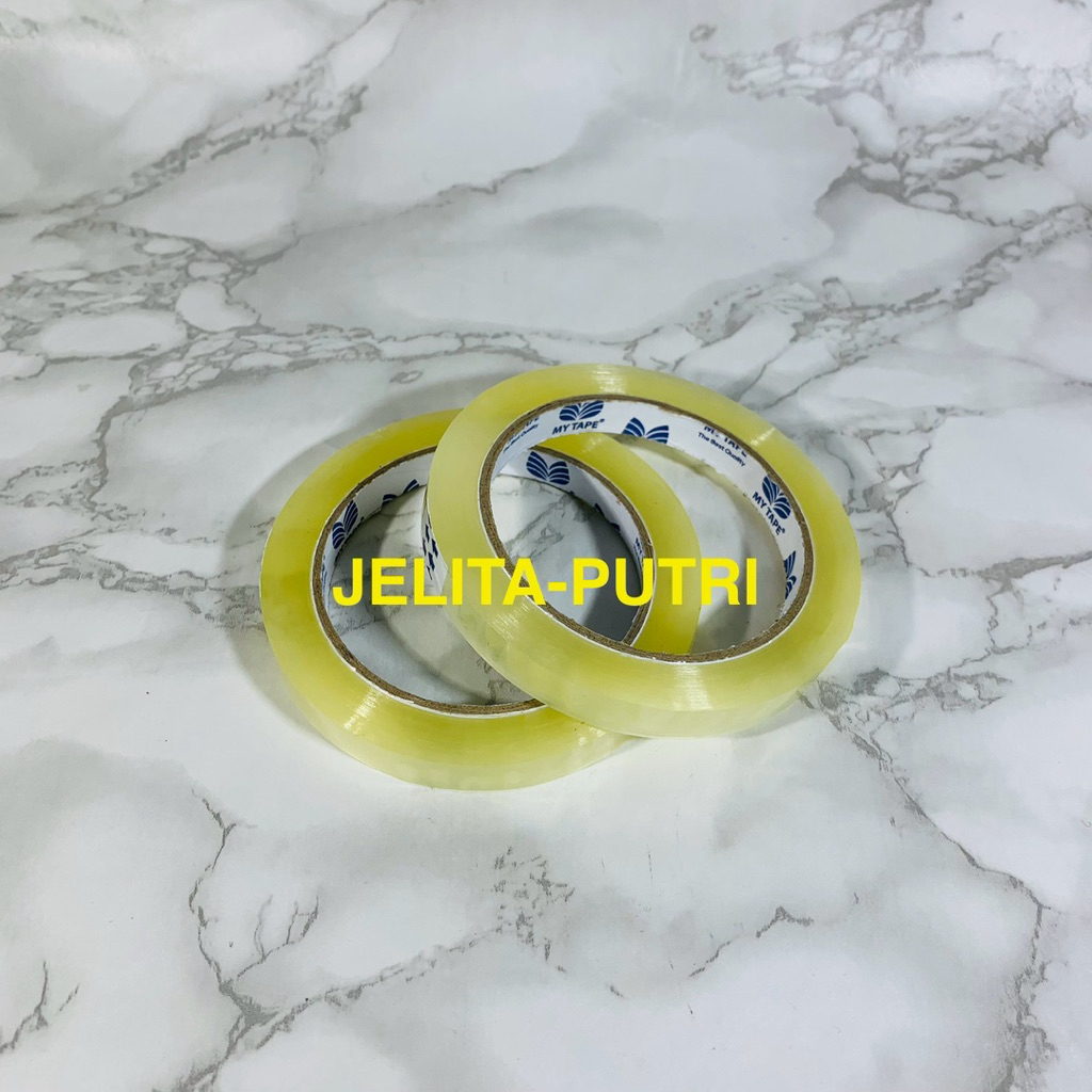 

Lakban / Isolasi / Selotip Bening 12MM (100 Yard)