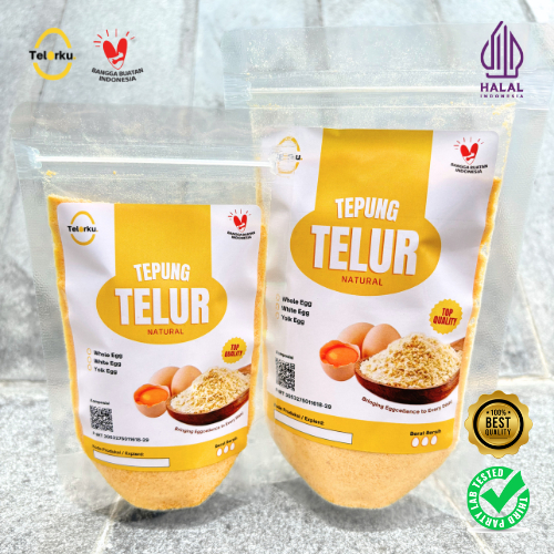 

WHOLE EGG POWDER / TEPUNG TELUR MURNI HALAL 1KG LOKAL BERKUALITAS