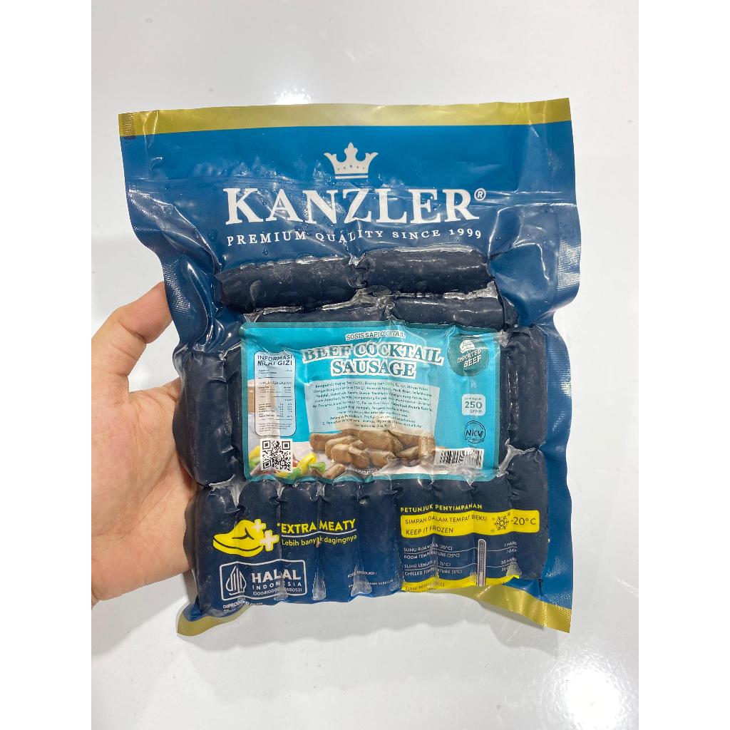

KANZLER BEEF COCKTAIL SAUSAGE 250 GR / SOSIS SAPI / AYU PUTRI FROZEN FOOD