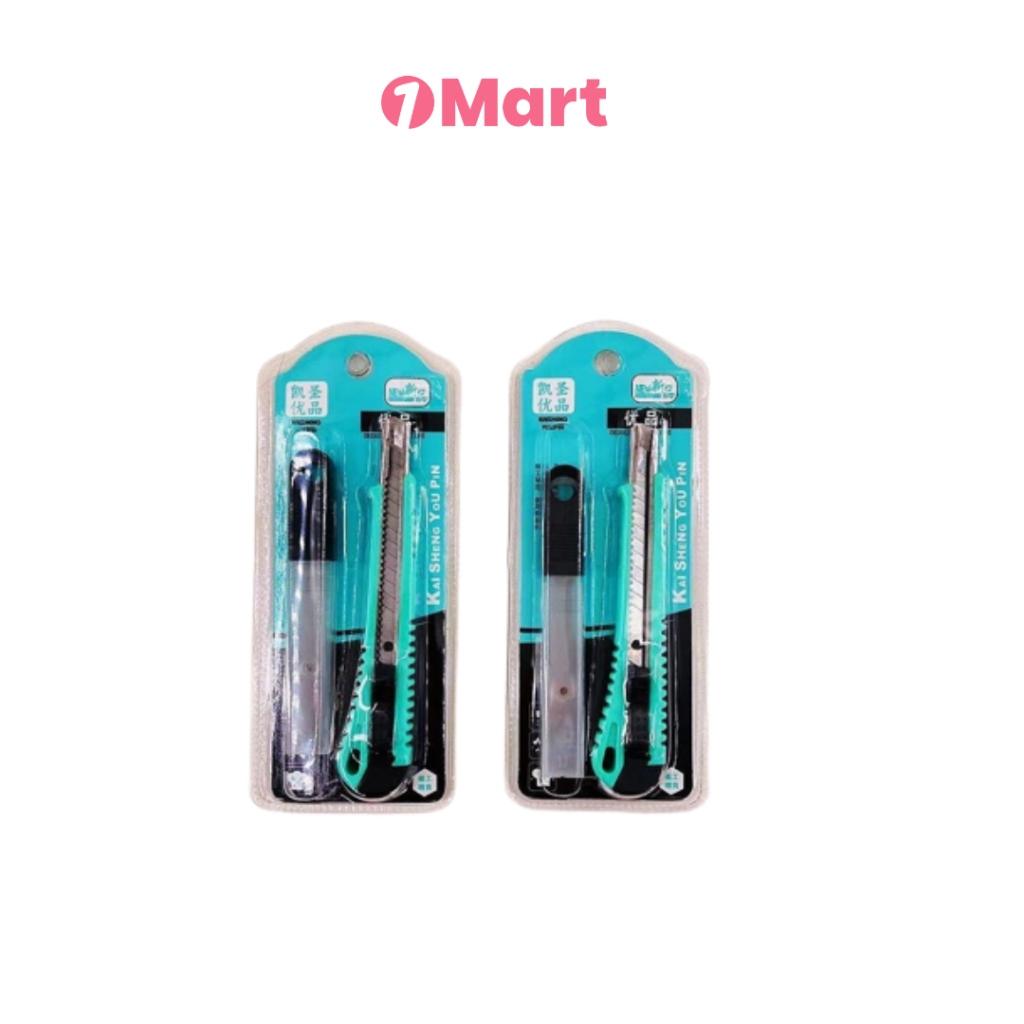

1MART Cutter Warna Hijau + Refill Pisau