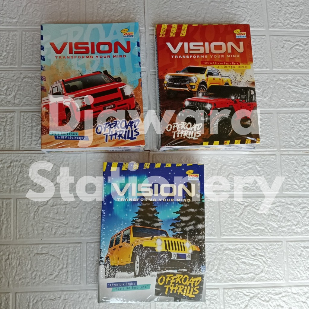

SATU PACK (10 PCS) Buku Tulis Vision 58 Lembar