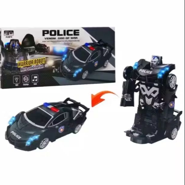 Mobil Transform Polisi Mobil Jadi Robot