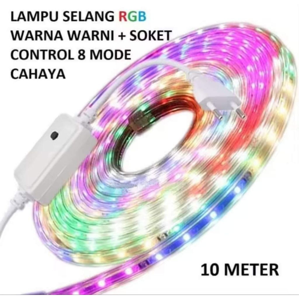 lampu selang rainbow led. panjang 10m