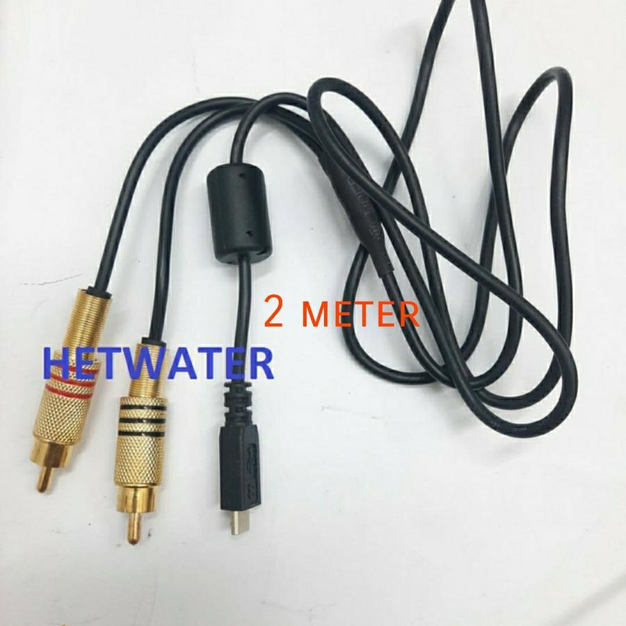 kabel mixer audio 2 m jack 2 Rca male to Usb micro
