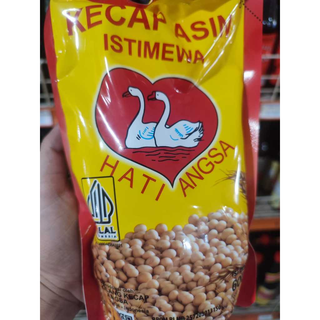 

Kecap Asin Cap Hati Angsa / Kecap Cap Angsa 600ml refill / dus